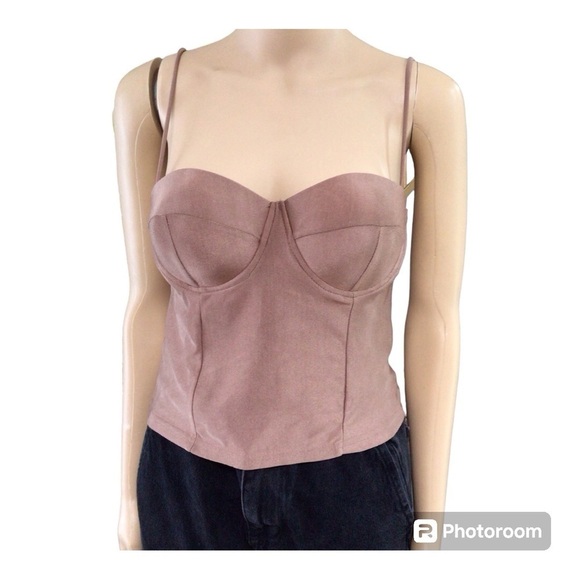 Sweet Heart Sexy Gothic Over Bust Corset Push Up Bra Tank Bustier - Picture 1 of 8
